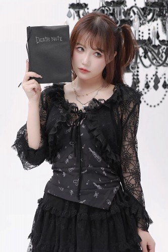 Cárdigan Bolero Spider Mesh - Evil Tooth