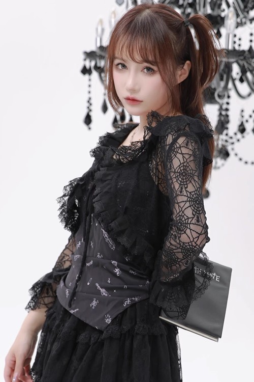 Cárdigan Bolero Spider Mesh - Evil Tooth