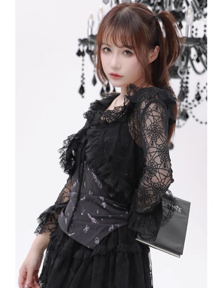 Spider Mesh Bolero Cardigan - Evil Tooth