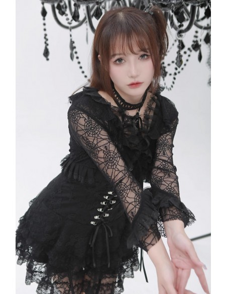 Cárdigan Bolero Spider Mesh - Evil Tooth