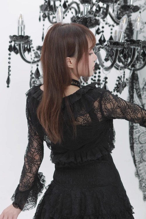 Spider Mesh Bolero Cardigan - Evil Tooth