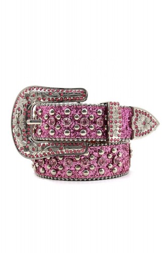 Cinturón con Brillantes Pink Glitter
