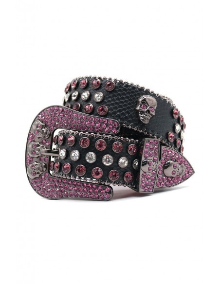 Black & Pink Glitter Belt