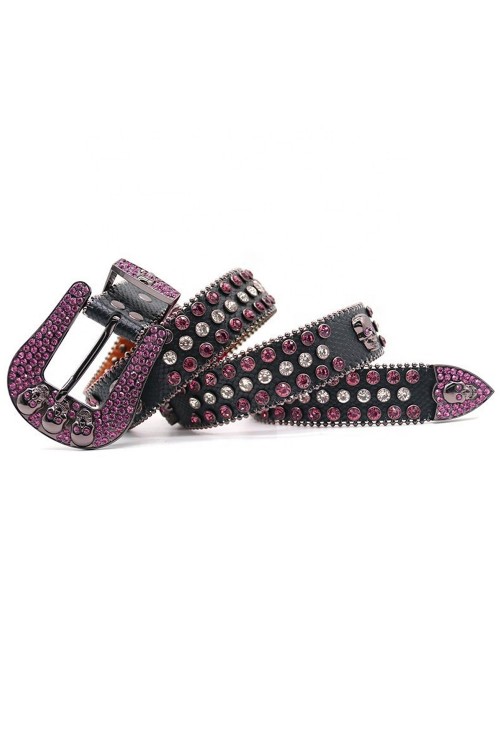 Black & Pink Glitter Belt