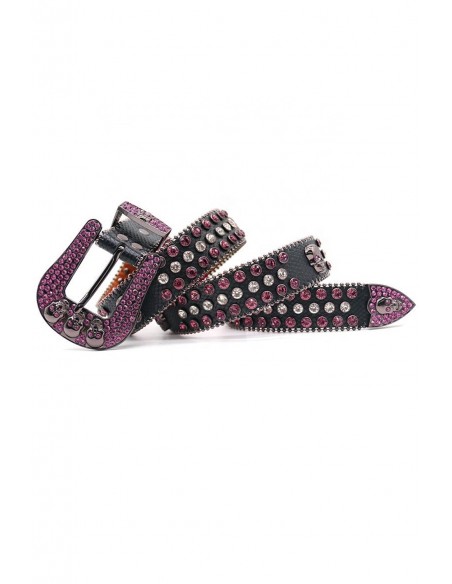 Cinturón con Brillantes Black & Pink