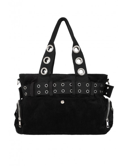 Black Corduroy Sweet Revenge Bag - Banned