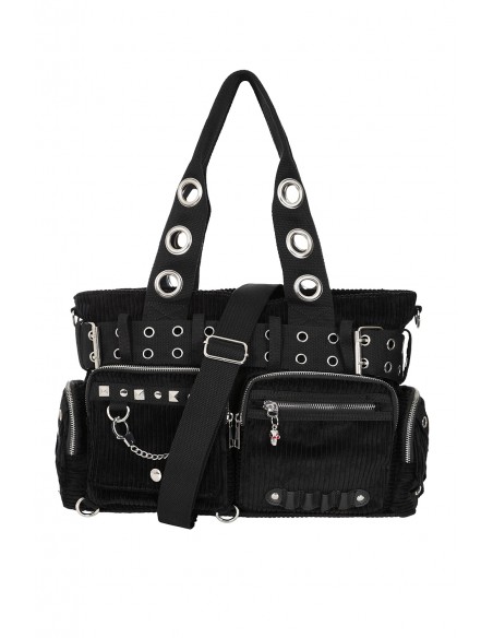 Black Corduroy Sweet Revenge Bag - Banned