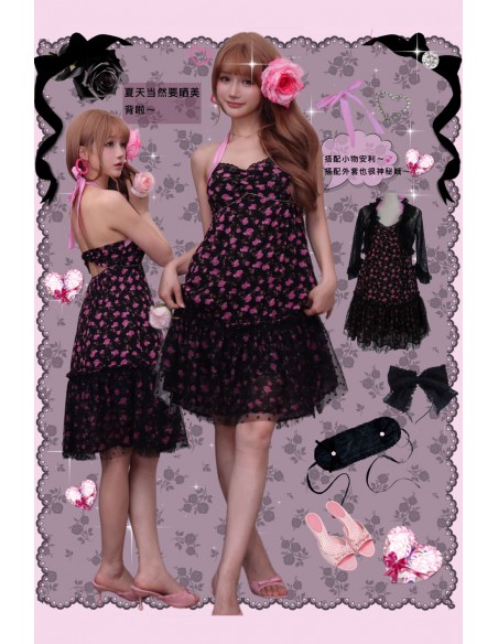 Vestido Rose Shining Night - Evil Tooth