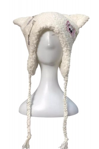 Gorro Punk Cat en Blanco - Evil Tooth