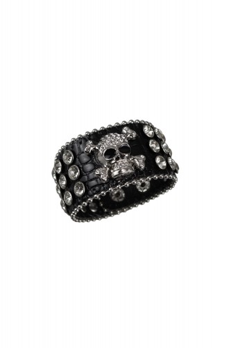 Rokku Skull Bracelet in Black