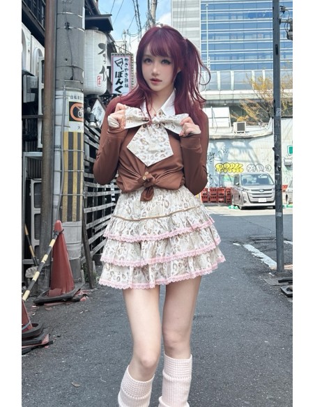 Cardigan Marrón con Cuello de Camisa - Evil Tooth