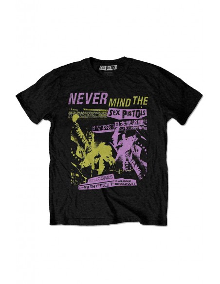 THE SEX PISTOLS: Japanese Poster T-Shirt - Official