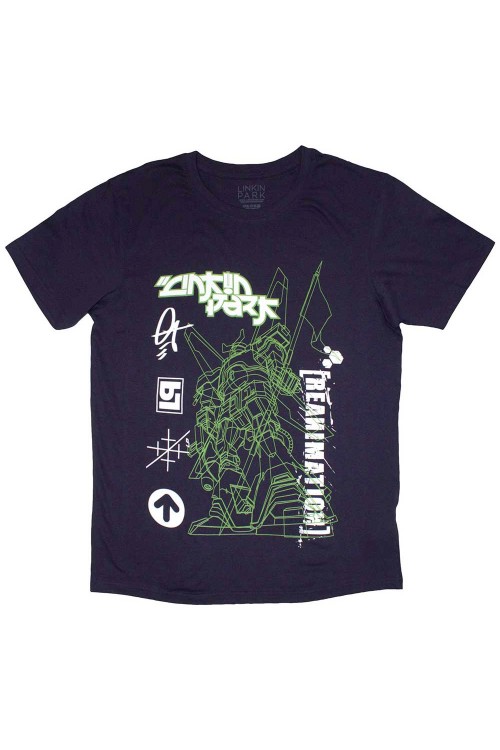 Camiseta LINKIN PARK: Reanimation (Azul Marino) - Official