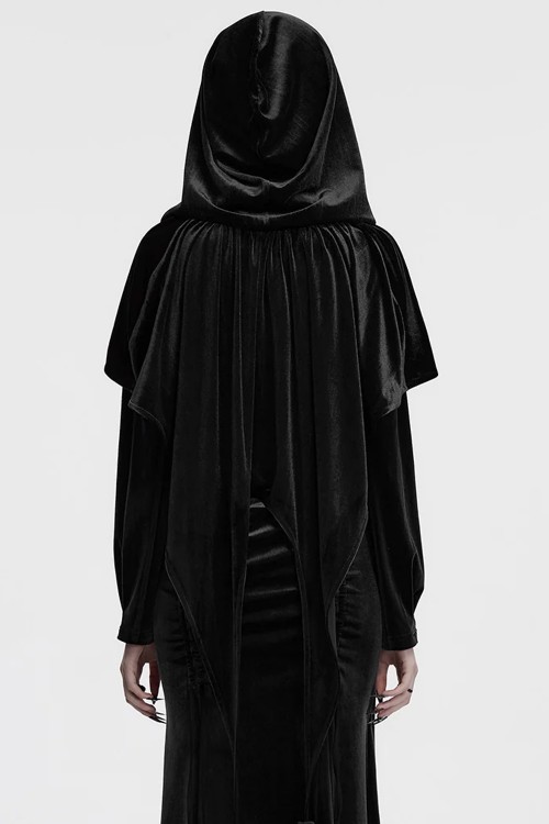 Capa Velvet Dark Harlequin en Negro - Punk Rave