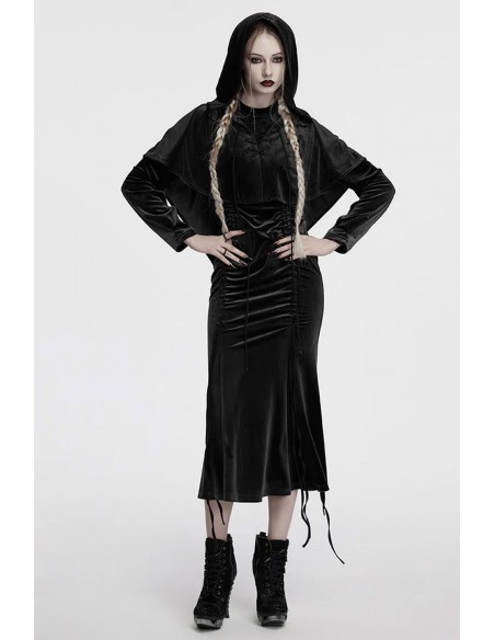 Capa Velvet Dark Harlequin en Negro - Punk Rave