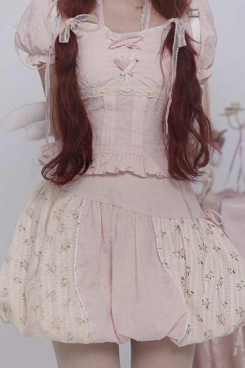 Pink Rose Bubble Skirt - Rose Island