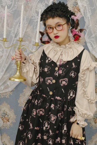 Antique Dolls JSK Dress in Black ~ Lutra Jump 2