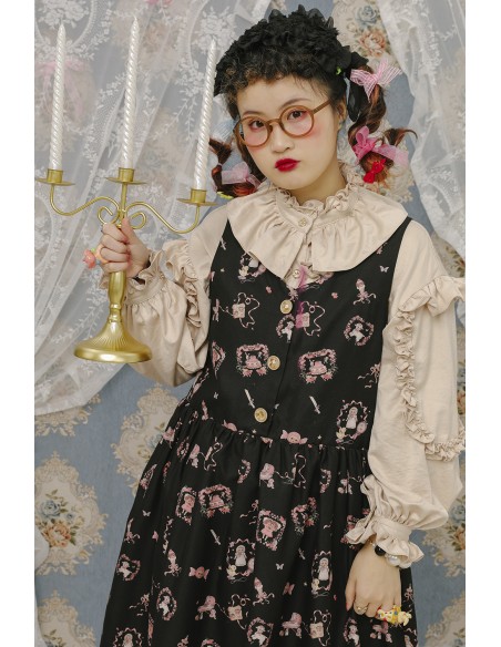 Antique Dolls JSK Dress in Black ~ Lutra Jump