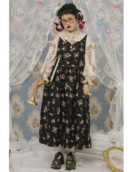 Antique Dolls JSK Dress in Black ~ Lutra Jump