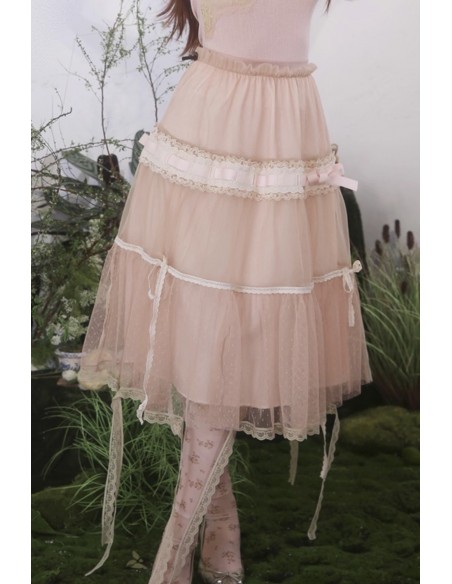 Brown Mist Midi Skirt - Rose Island