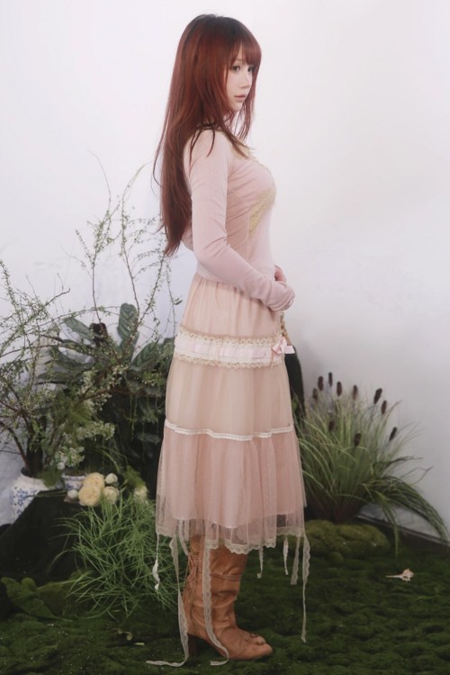 Falda Midi Brown Mist - Rose Island