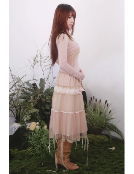 Falda Midi Brown Mist - Rose Island