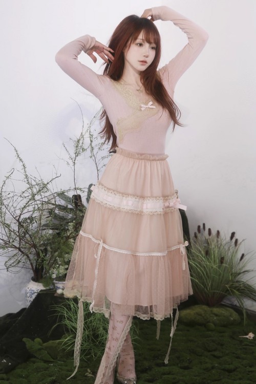 Brown Mist Midi Skirt - Rose Island