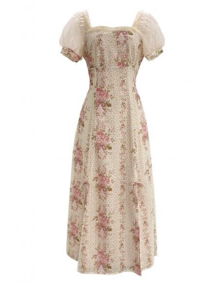 Rose Garden Girl Dress + Shawl - Rose Island