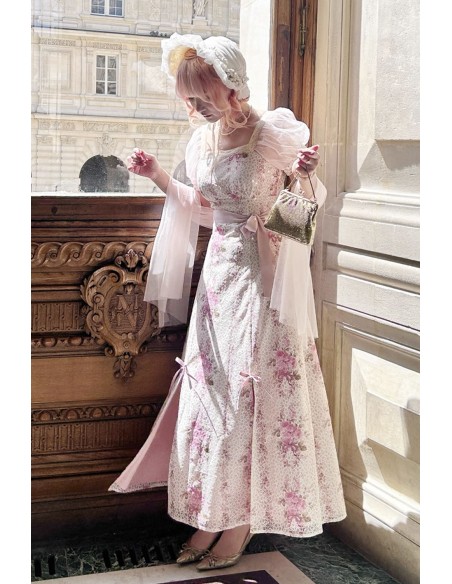 Rose Garden Girl Dress + Shawl - Rose Island