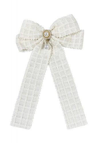 Larme Bow in Beige