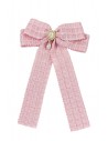 Larme Bow Hairclip in Pink