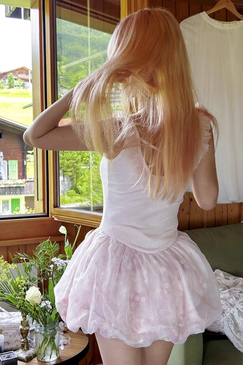 Vestido Pink Flower Ballet - Rose Island