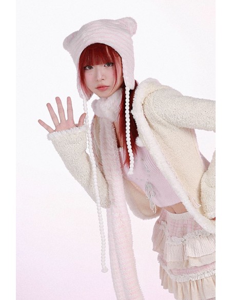 Pink Racoon Beanie - Rose Island