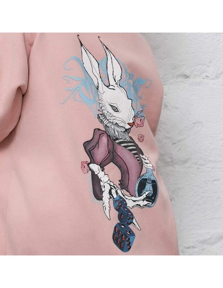 Sudadera con Capucha Wonder Rabbit Para Niño en Rosa - Punk Rave