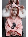 Sudadera con Capucha Nightmare Kitty Para Niño en Rosa - Punk Rave