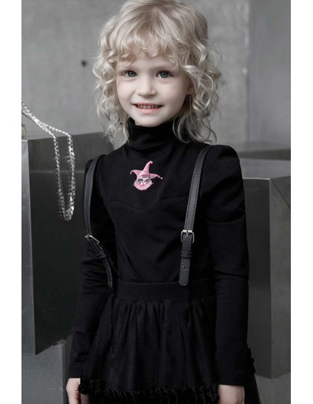 Top Shy Pierrot Para Niño en Negro - Punk Rave