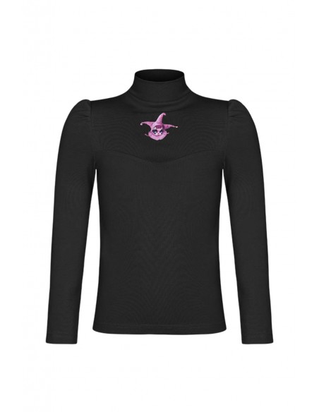 Shy Pierrot Top for Kids in Black - Punk Rave