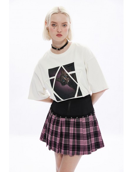 Falda Plisada Rosa Sweet n' Pierced - Punk Rave