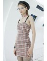 Claudia Tartan Dress in Pink - Punk Rave