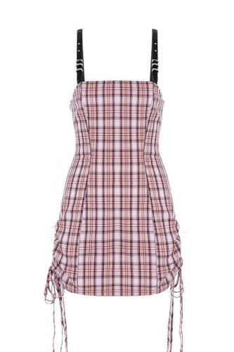 Vestido de Tartán Claudia en Rosa  - Punk Rave 2