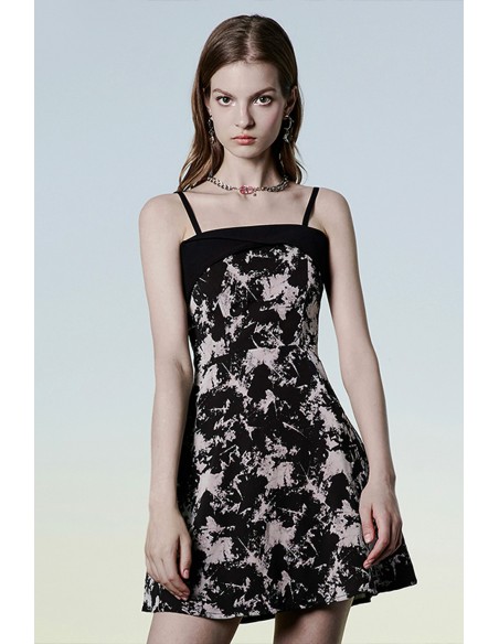 Cloudy Afternoon Dress in Black Tie Dye - Punk Rave