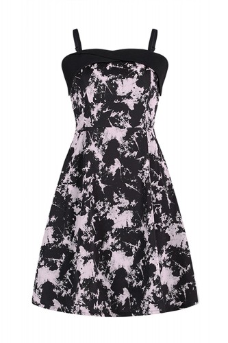 Cloudy Afternoon Dress in Black Tie Dye - Punk Rave 2