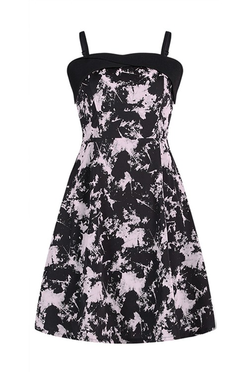 Vestido Cloudy Afternoon en Negro Tie Dye - Punk Rave