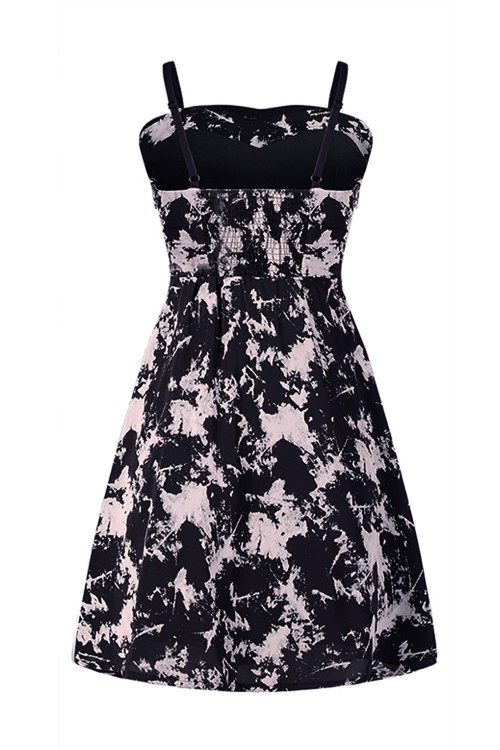 Vestido Cloudy Afternoon en Negro Tie Dye - Punk Rave