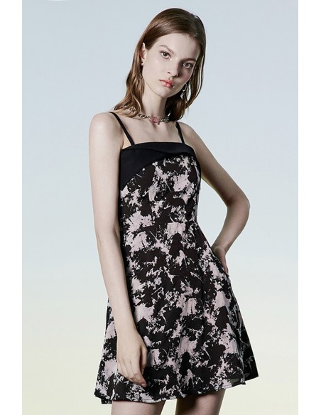 Cloudy Afternoon Dress in Black Tie Dye - Punk Rave