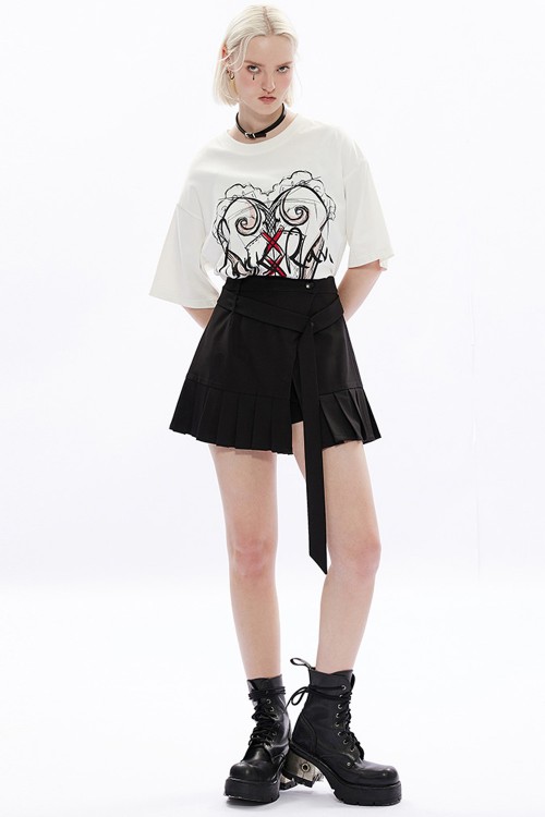 Shorts con Falda Plisada Punk Tactics - Punk Rave