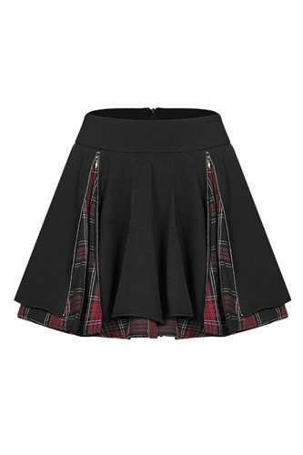 Tartan Secrets Zippered Skirt - Punk Rave 2