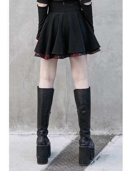 Falda con Cremalleras Tartan Secrets - Punk Rave