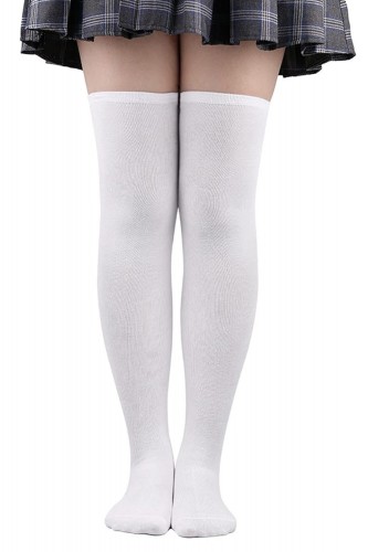 Over the Knee Socks - White