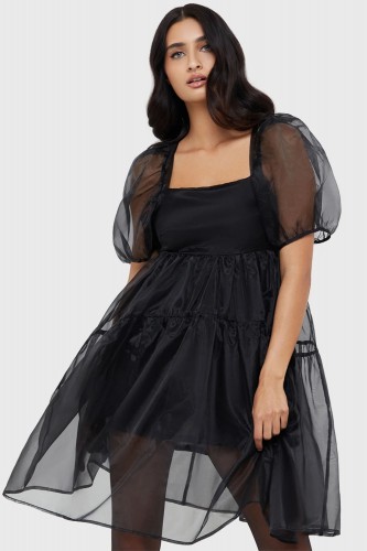 Vestido de Tul Negro Dancing Shadows - Killstar